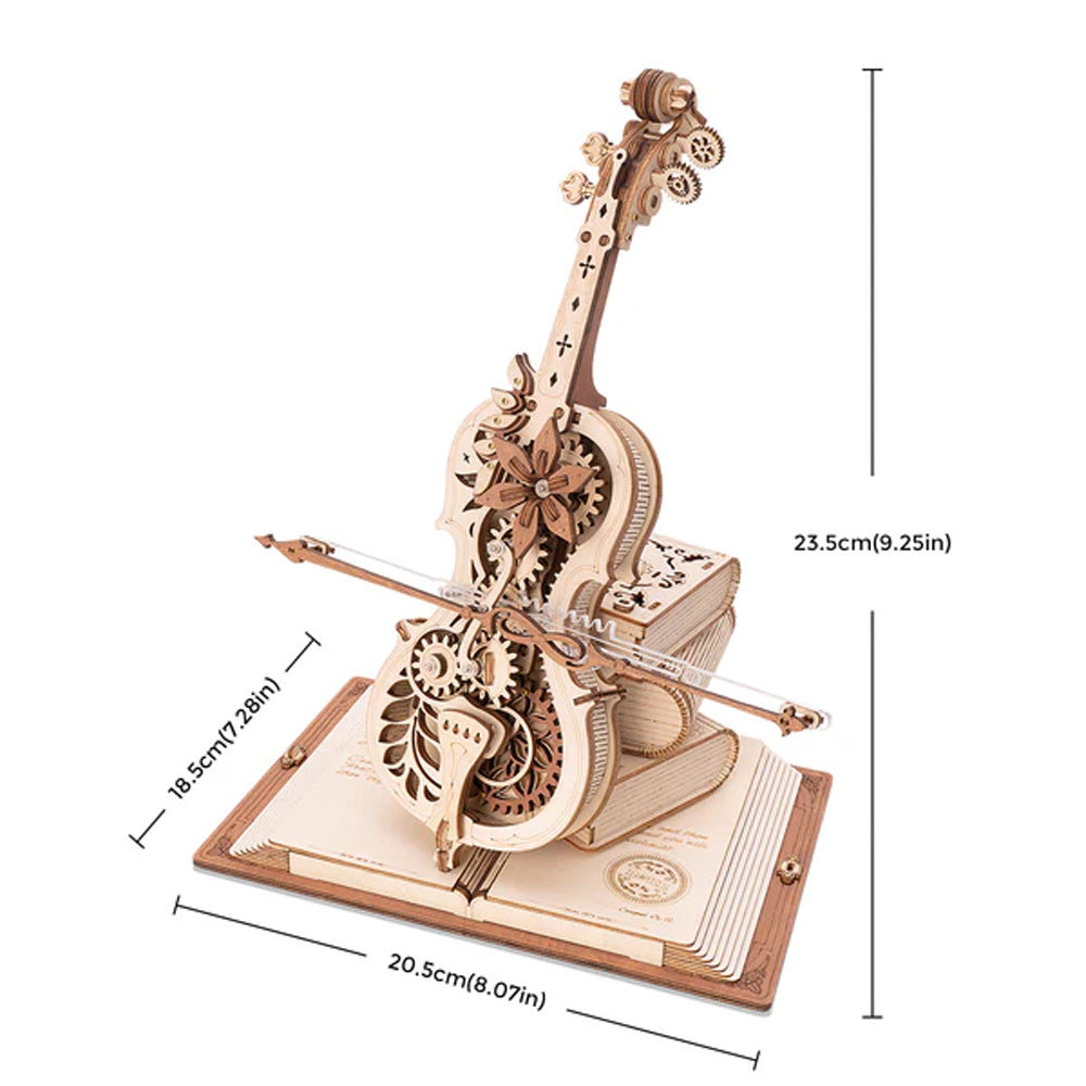 ROBOTIME ROKR Magic Cello DIY Miniature Dollhouse AMK63