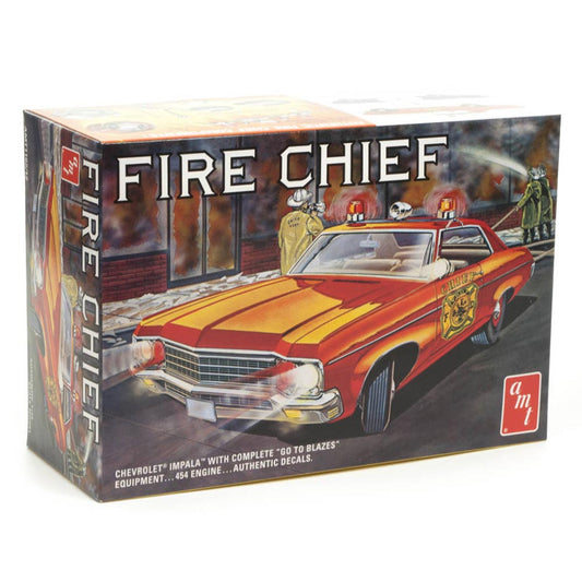 AMT 1162 1970 Chevrolet Impala Fire Chief 1:25 Plastic Model Kit