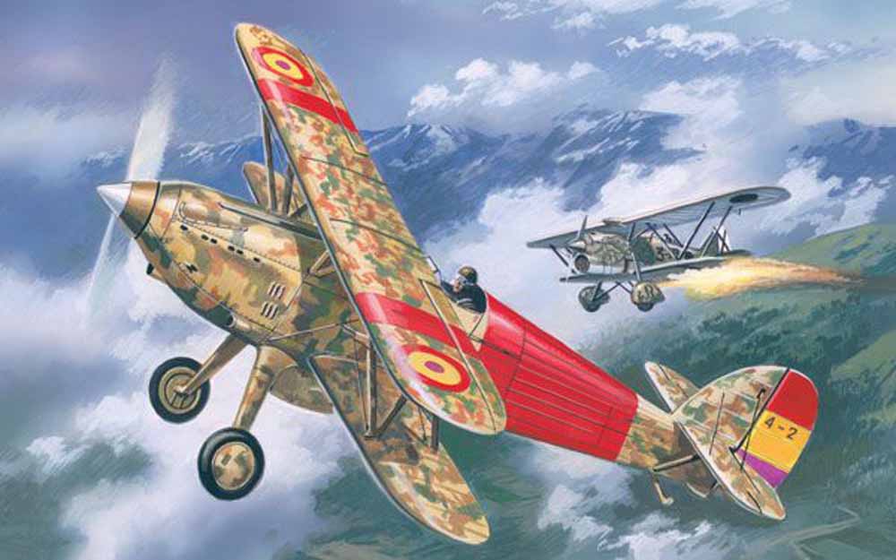 A-Model 72139 Hawker Fury Mk.I / Mk.II with decals 1:72 Aircraft Model Kit