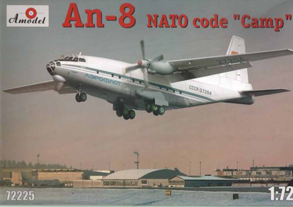 A-Model 72225 Antonov An-8 'Camp' AEROFLOT 1:72 Aircraft Model Kit