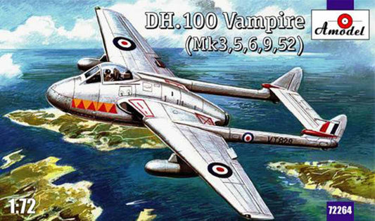 A-Model 72264 de Havilland DH.100 Vampire 1:72 Aircraft Model Kit