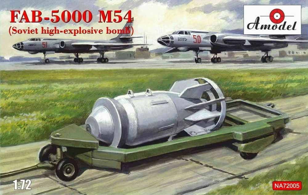 A-Model NA72005 FAB-5000 M54 (Soviet high-explosive bomb) 1:72 Aircraft Model Kit