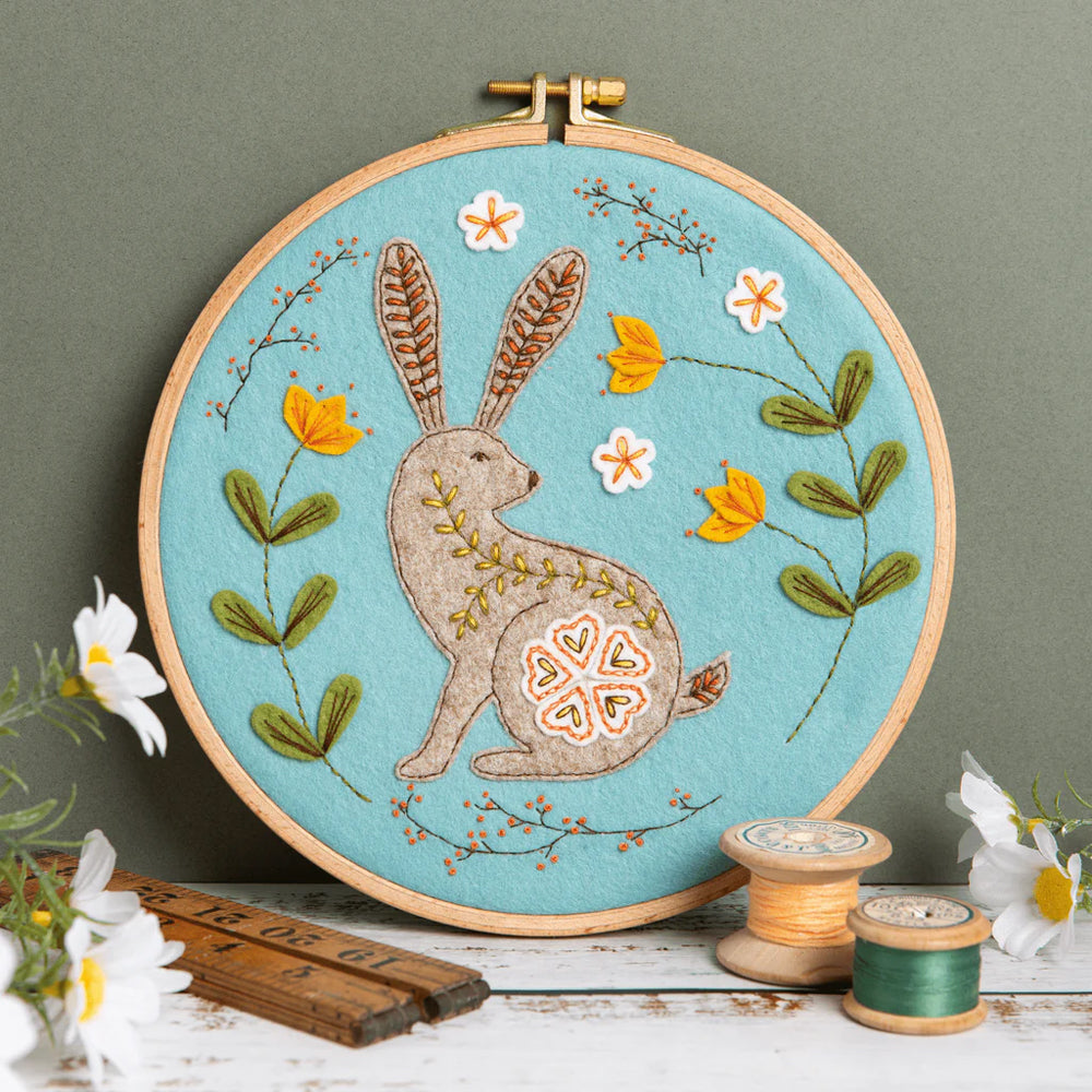 Corinne Lapierre Wild Hare Applique Hoop Craft Kit