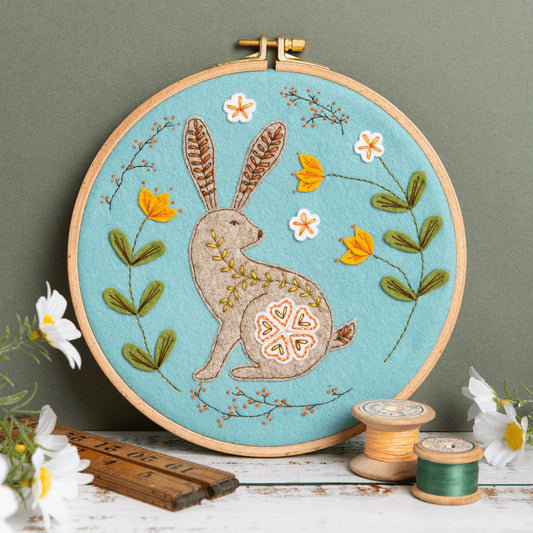 Corinne Lapierre Wild Hare Applique Hoop Craft Kit