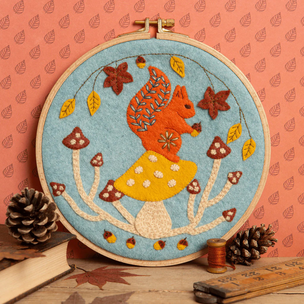 Corinne Lapierre Squirrel Applique Hoop Craft Kit