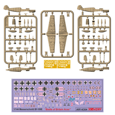 Armory 14304 Messerschmitt Bf 109E-3/4 "Battle of Britain Aces" 1:144 Model Kit