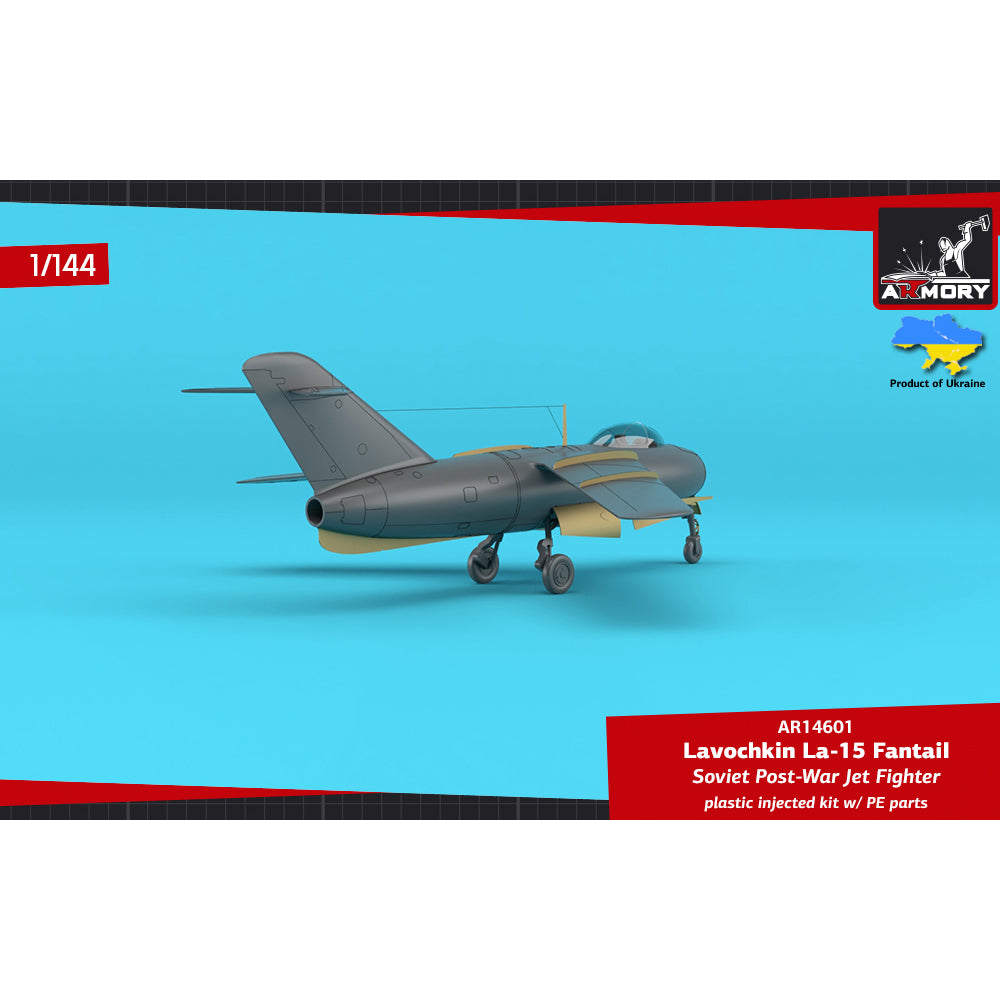 Armory 14601 La-15 Fantail Soviet Post-War Jet Fighter 1:144 Model Kit