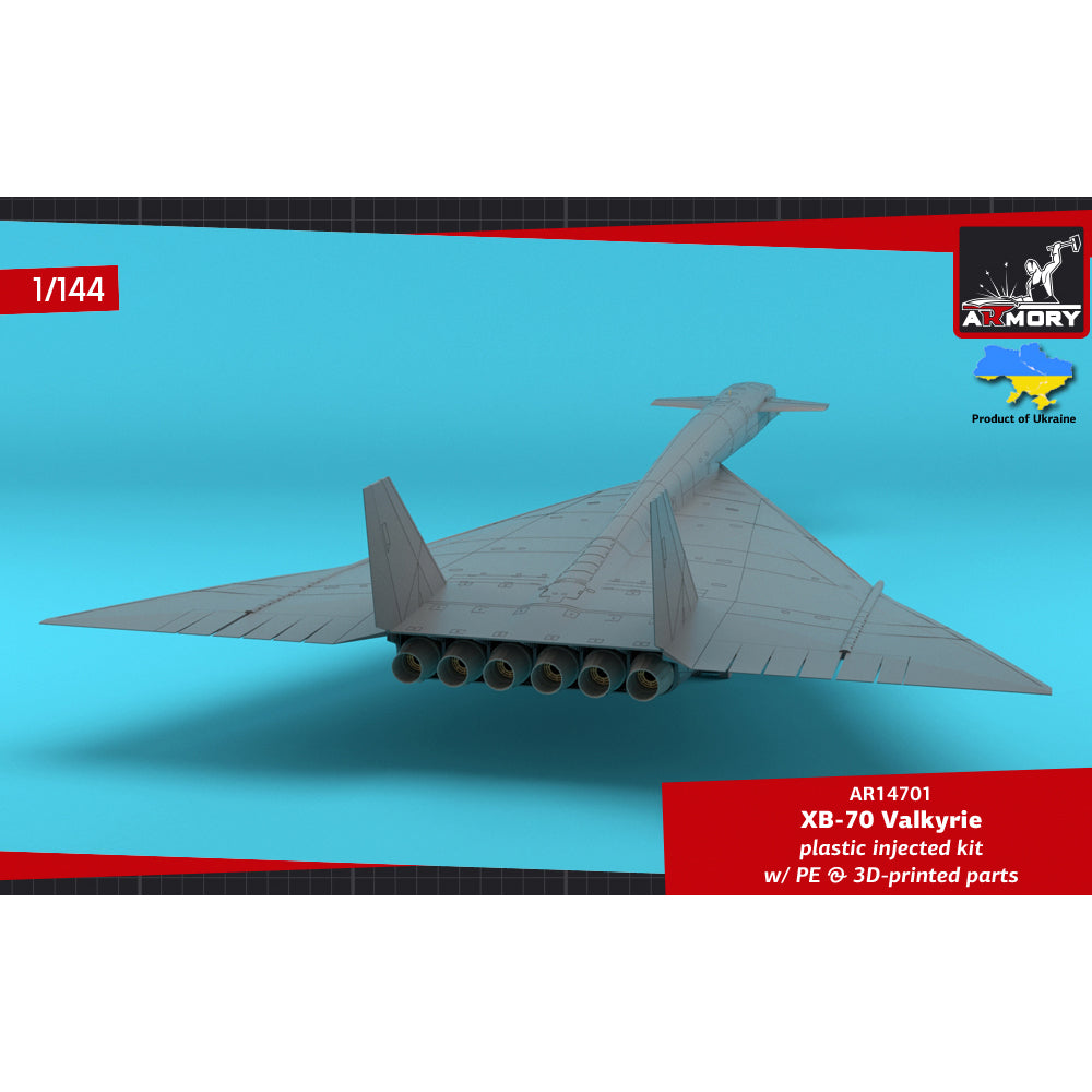 Armory 14701 XB-70 Valkyrie US Experimental Supersonic Bomber 1:144 Model Kit