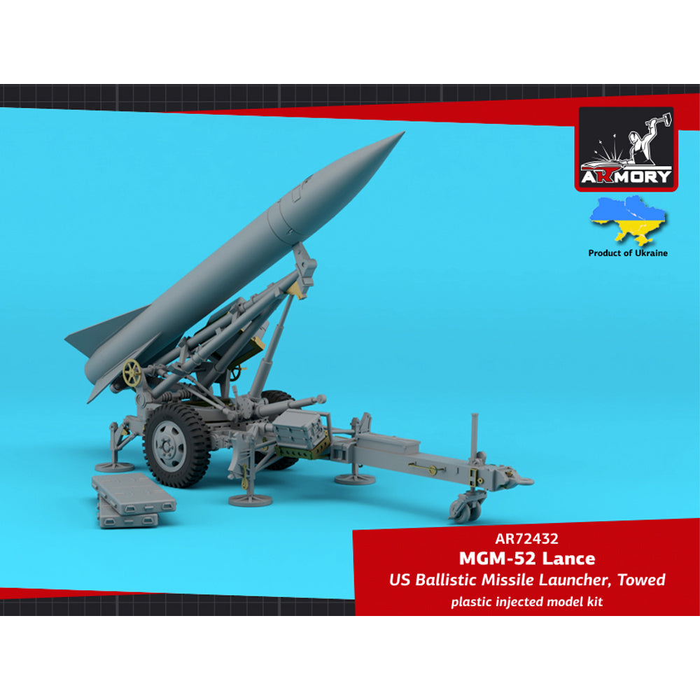 Armory 72432 MGM-52 Lance US Tactical Ballistic S-to-S Missile 1:72 Model Kit