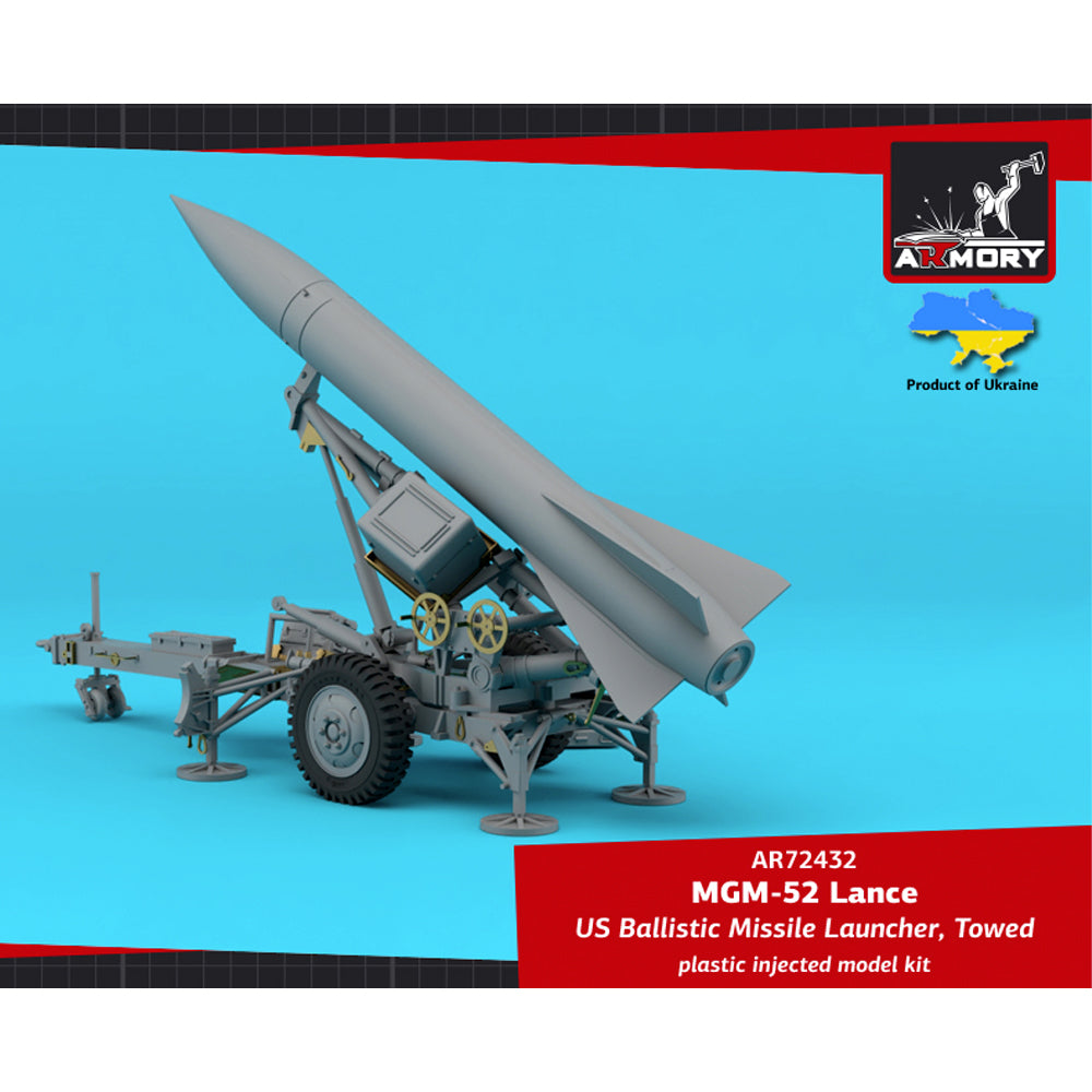 Armory 72432 MGM-52 Lance US Tactical Ballistic S-to-S Missile 1:72 Model Kit