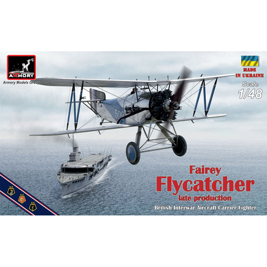 Armory 48002 Fairey Flycatcher British Late w/Jaguar-IV Engine 1:48 Model Kit