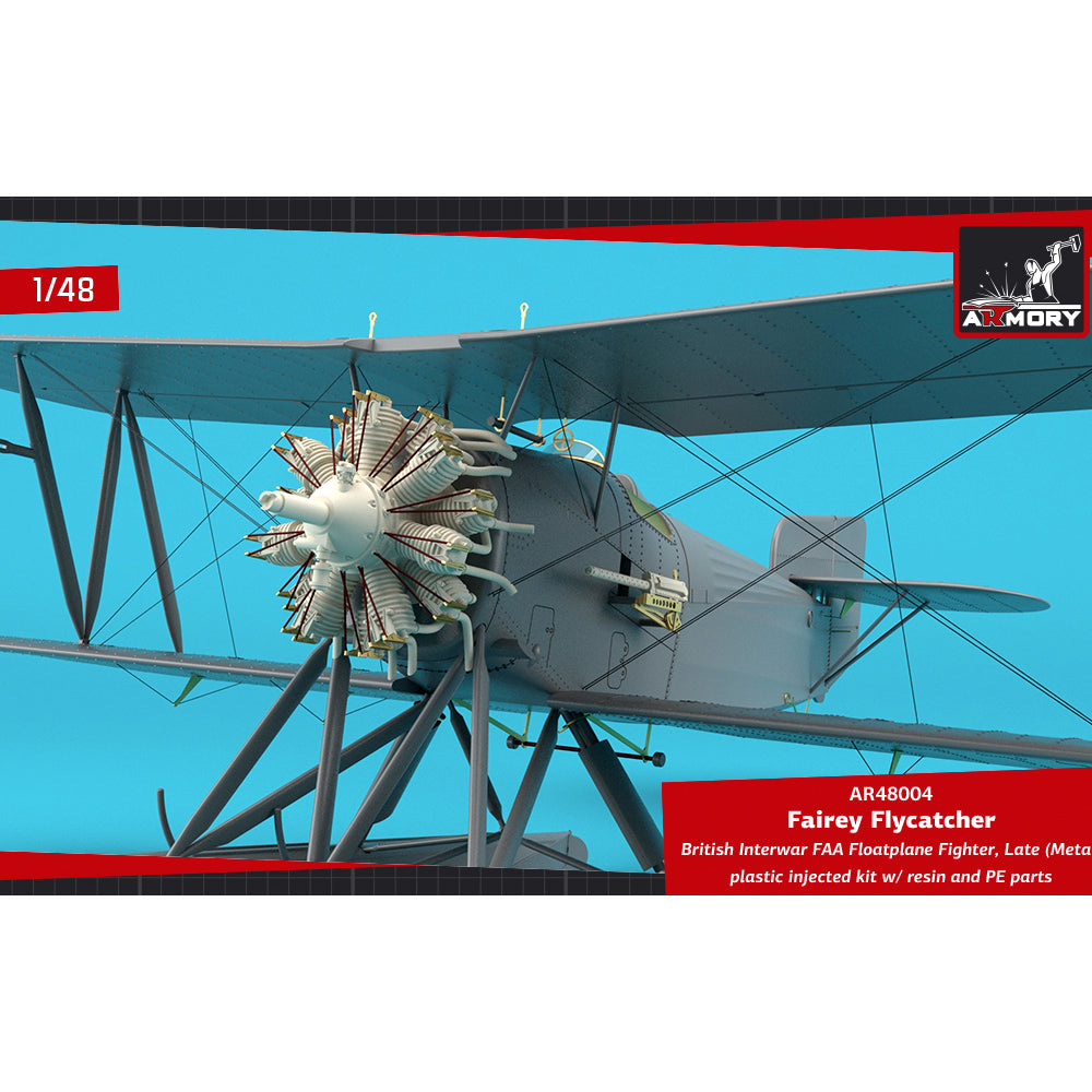 Armory 48004 Fairey Flycatcher FAA Floatplane Late (Metal) 1:48 Model Kit