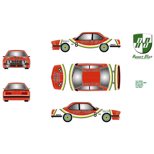 Avant Slot 51706 BMW 365 CSI 24h Spa 1983 1:32 Slot Car