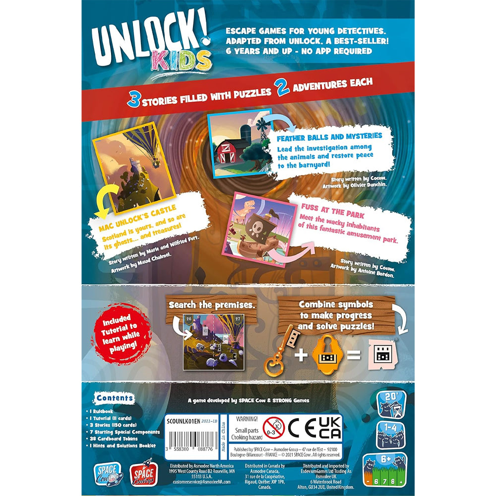 Unlock! Kids Escape Game Age 6+ 1-4 Players 20-60min