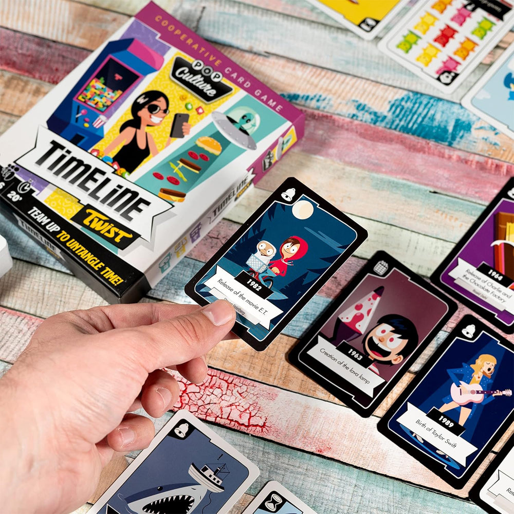 Timeline Twist: Pop Culture - Co-op Card Game Age 8+ 2-6 Players from Zygomatic