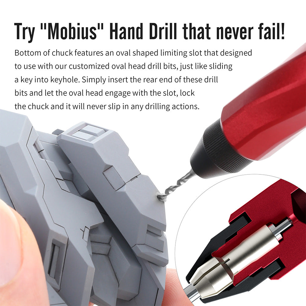 DSPIAE Mobius Hand Drill AT-MHD w/Spin-Lock Drill Bit Set Bundle