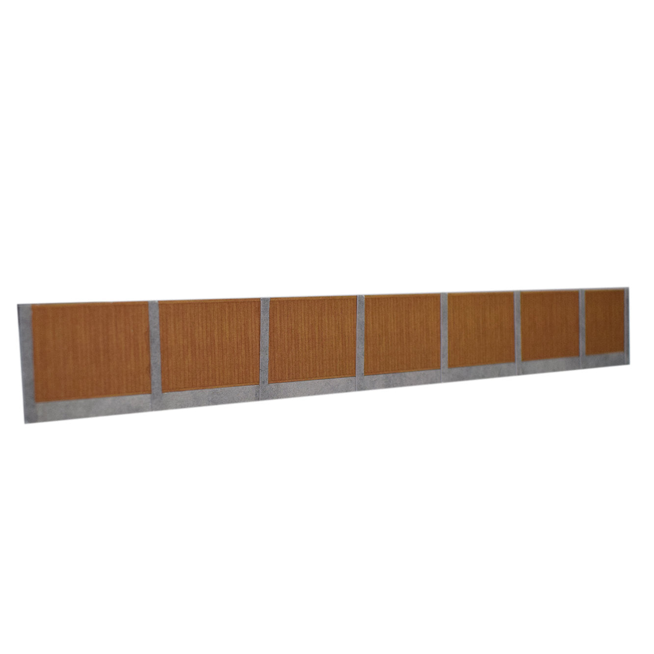 ATD Models Timber Fencing Brown with Concrete Posts Card Kit OO Gauge ATD003