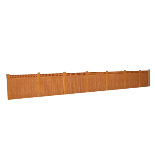 ATD Models Wooden Fencing Brown with Trellis Top Card Kit OO Gauge ATD005