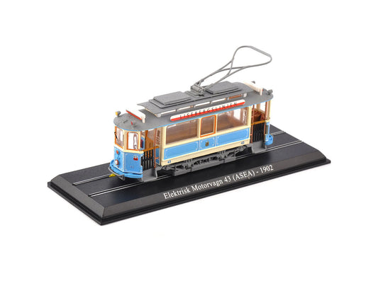 Atlas Swedish Tram - 1902 Elektrisk Motorvagn 43 (asea) ATL7519024 OO Gauge
