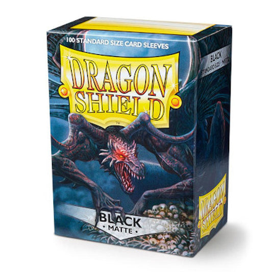 Dragon Shield: Matte Standard Card Sleeves - Black (100pcs)