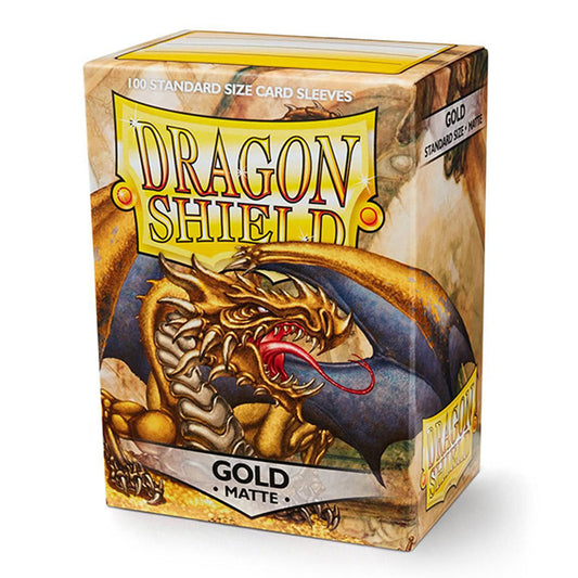 Dragon Shield: Matte Standard Card Sleeves - Gold (100pcs)