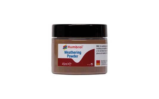 Humbrol AV0019 Weathering Powder Dark Rust - 45ml Model Kit Tool