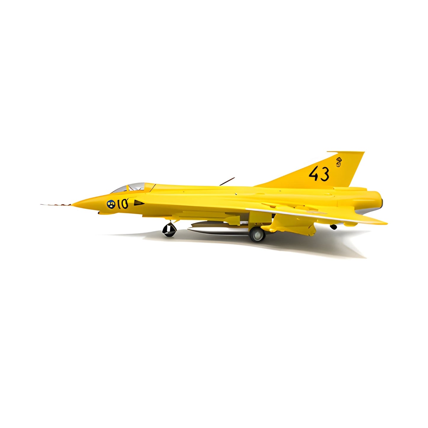 Aviation 72 41009 Saab J35J Draken Swedish Air Force Yellow 43-10 1:72