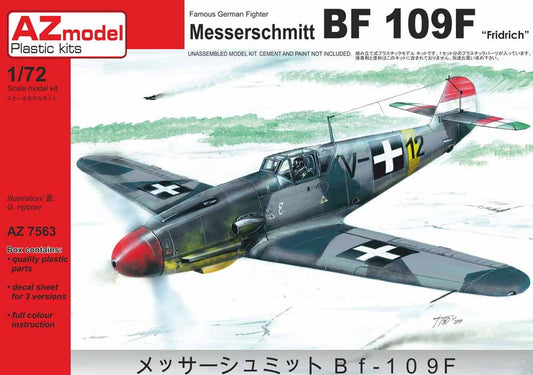 AZ Model 7563 Messerschmitt Bf-109F-4 Hungarian AF 1:72 Plastic Model Kit