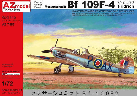 AZ Model 7587 Messerschmitt Bf-109F-4 1:72 Plastic Model Aircraft Kit