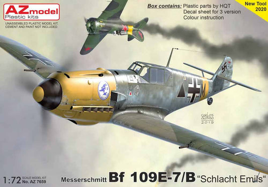 AZ Model 7659 Messerschmitt Bf-109E-7/B 1:72 Plastic Model Aircraft Kit