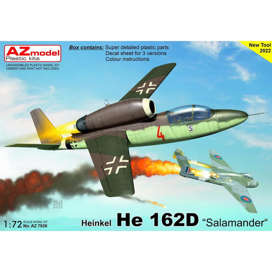 AZ Model 7826 Heinkel He-162D Salamander 1:72 Plastic Model Kit