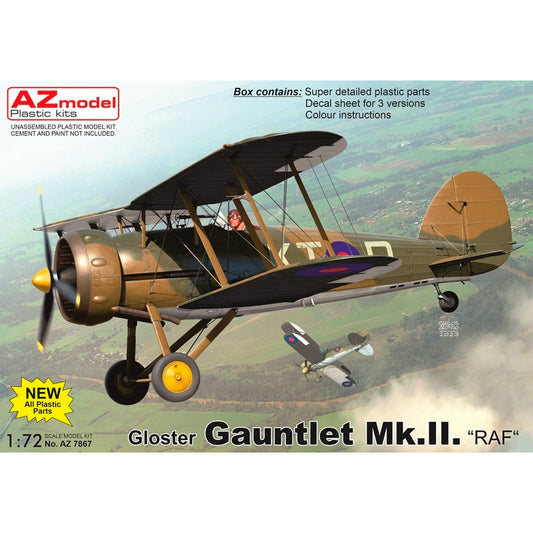 AZ Model 7867 Gloster Gauntlet Mk.II RAF 1:72 Model Kit