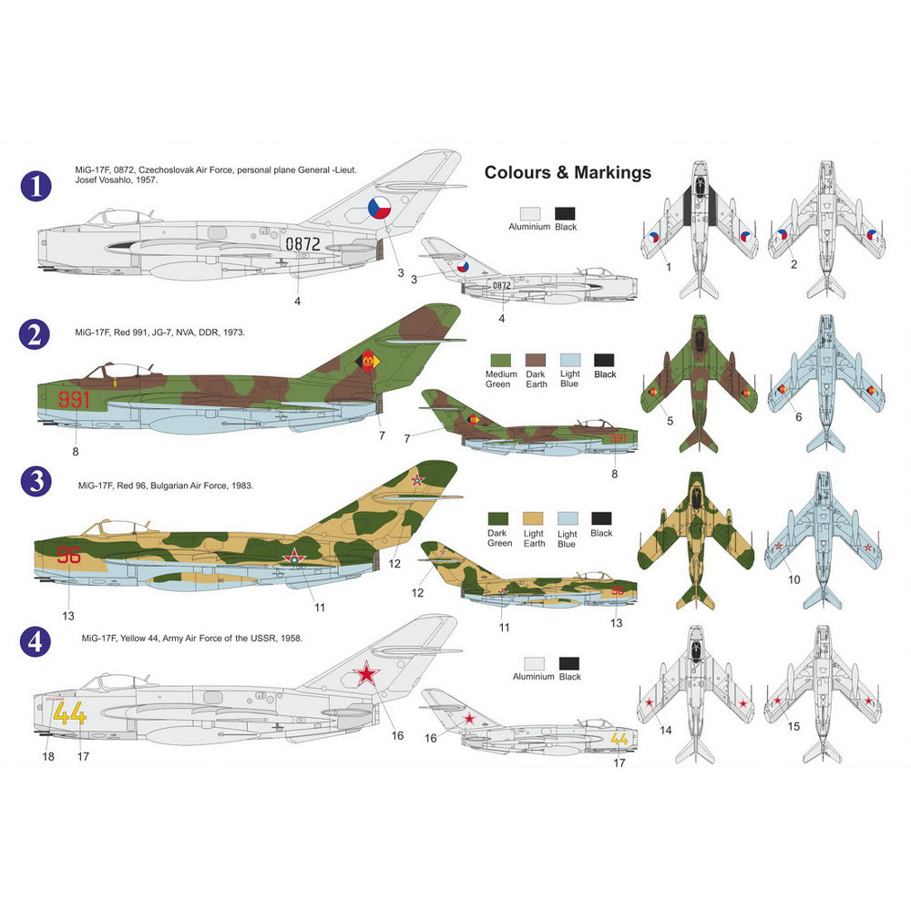 AZ Model 7877 Mikoyan MiG017F 'Warsaw Pact' 1:72 Model Kit