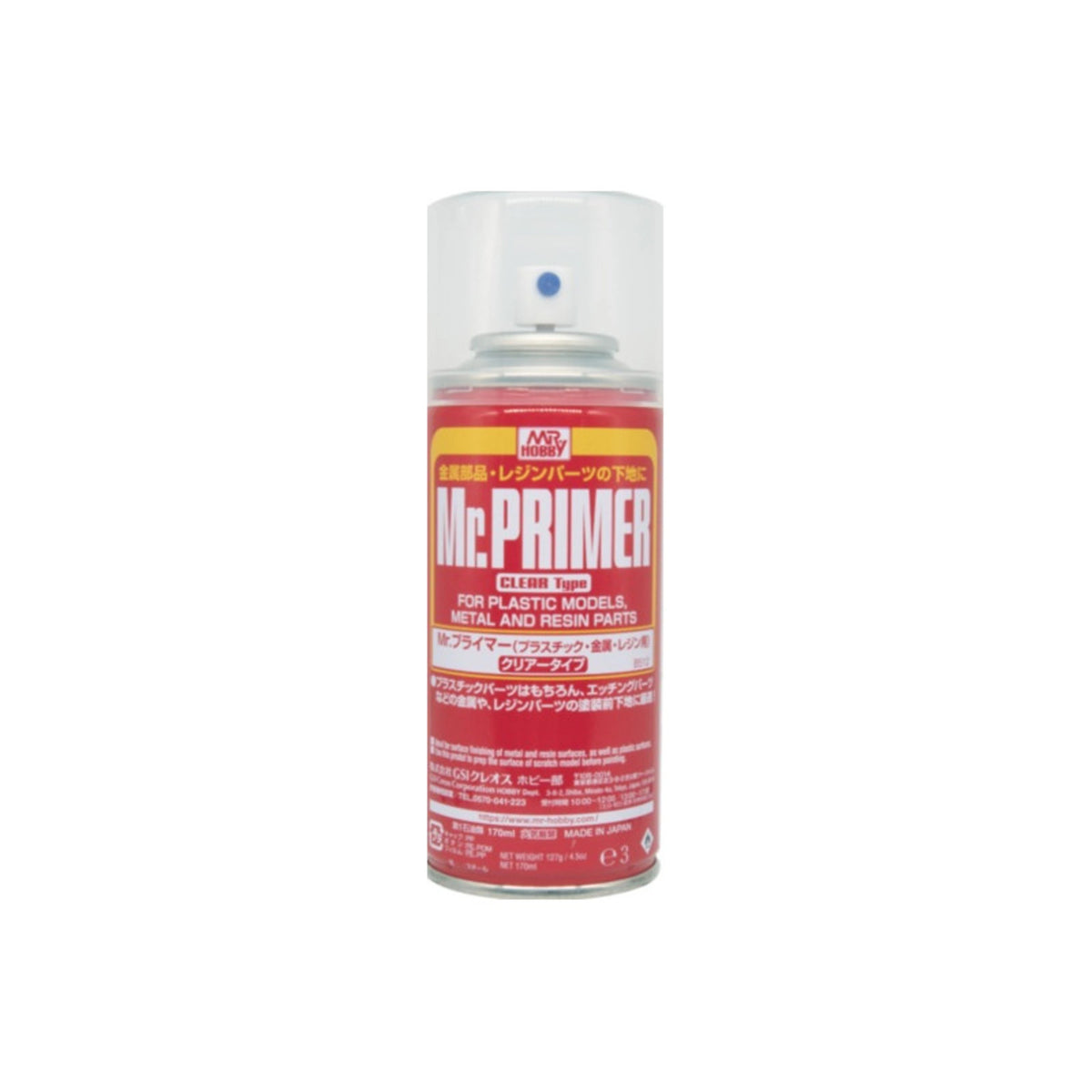 Mr Hobby Mr Primer Clear Type Spray 170ml B-512