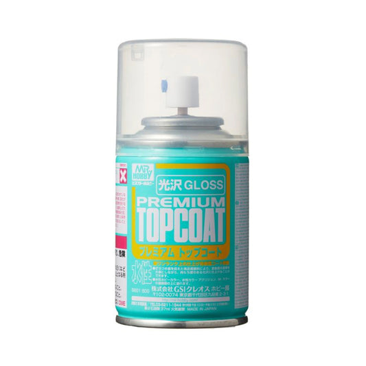Mr Hobby B-601 Premium Top Coat Gloss 88ml Spray