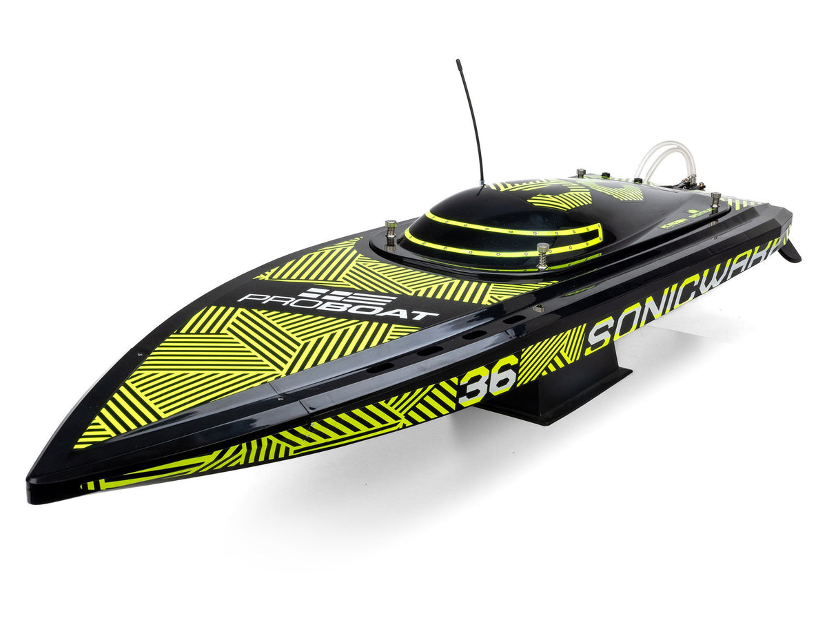 Pro Boat Sonicwake 36" V3 Self-Righting V-Hull Boat RTR, Black PRB-2171T1
