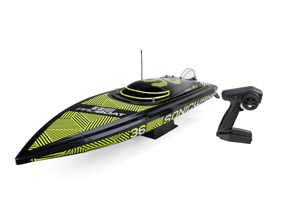 Pro Boat Sonicwake 36" V3 Self-Righting V-Hull Boat RTR, Black PRB-2171T1