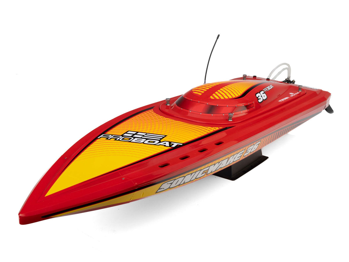 Pro Boat Sonicwake 36" V3 Self-Righting V-Hull Boat RTR, Red PRB-2171T2