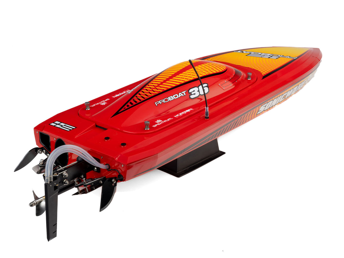 Pro Boat Sonicwake 36" V3 Self-Righting V-Hull Boat RTR, Red PRB-2171T2 - image 2