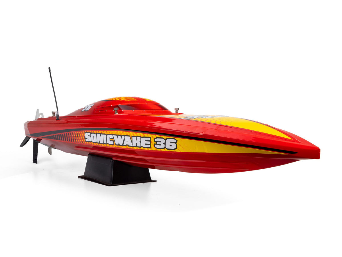 Pro Boat Sonicwake 36" V3 Self-Righting V-Hull Boat RTR, Red PRB-2171T2