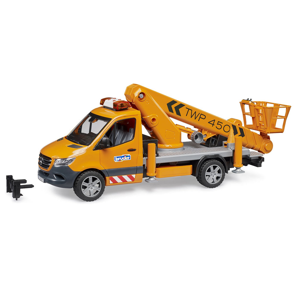 Bruder 02679 MB Sprinter w/Working Platform, Light & Sound 1:16 Toy Vehicle