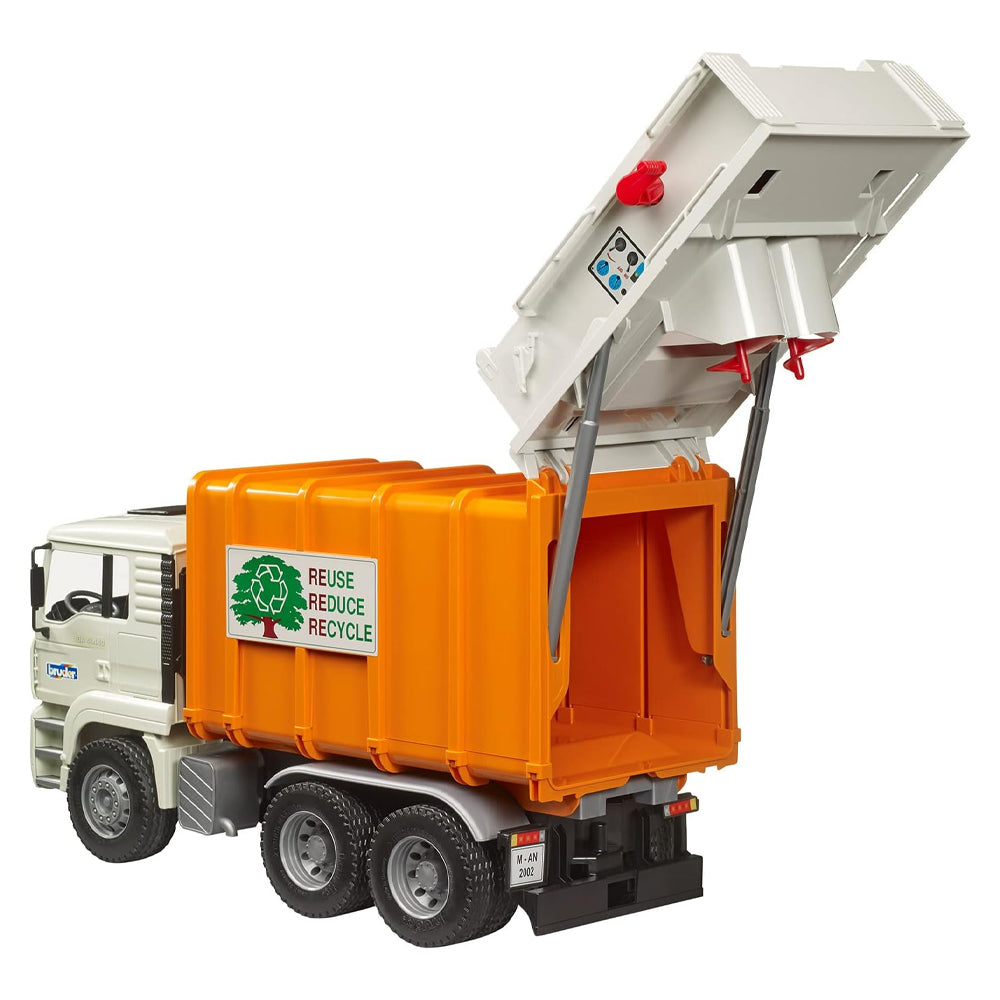 Bruder 02772 MAN TGA Rear Loading Garbage Truck 1:16 Rubbish Bin Lorry