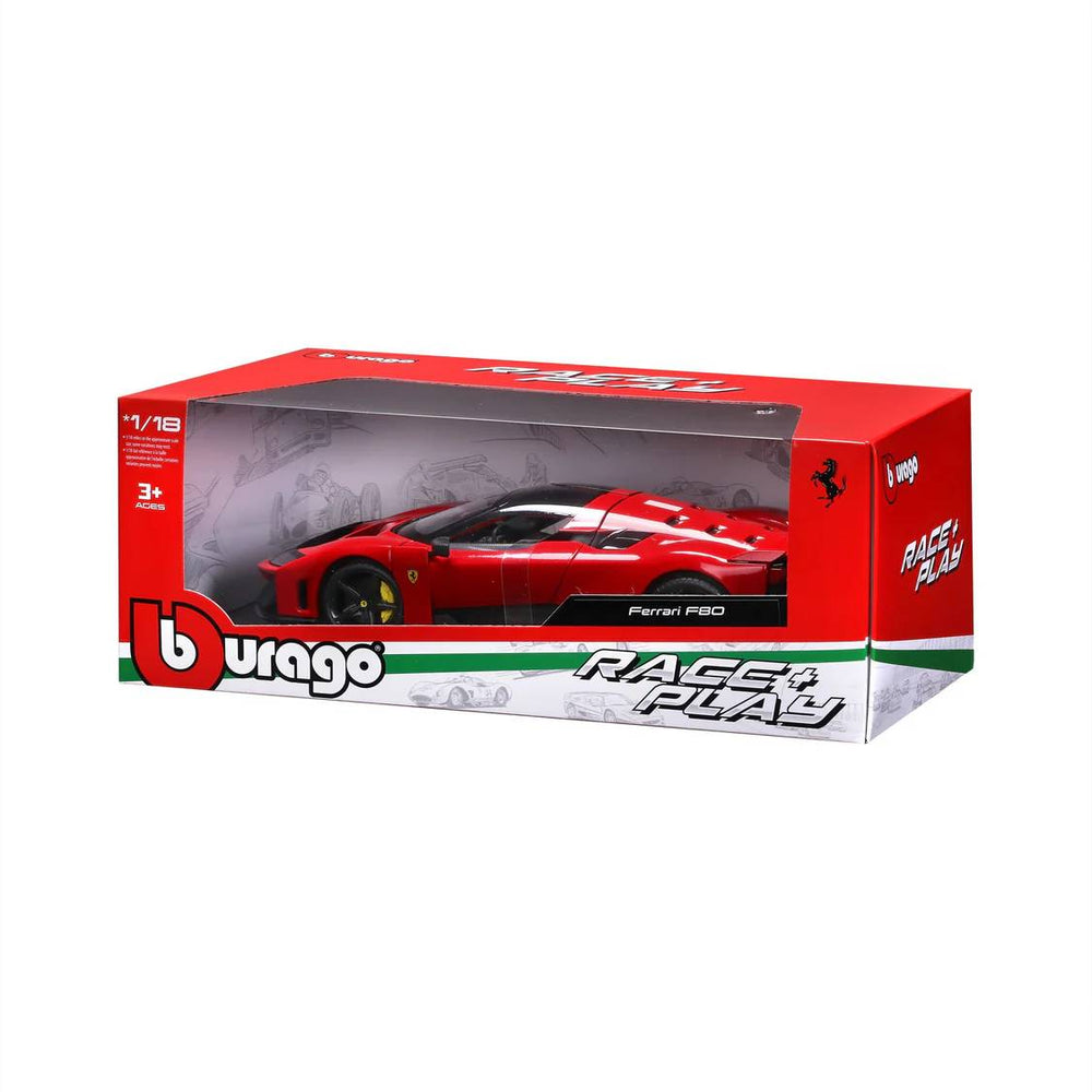 Bburago 1:18 Ferrari Race & Play F80 Red B18-16022