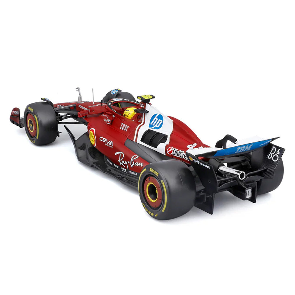 Bburago F1 Ferrari SF-25 2025 Lewis Hamilton w/Helmet 1:18 Diecast Model