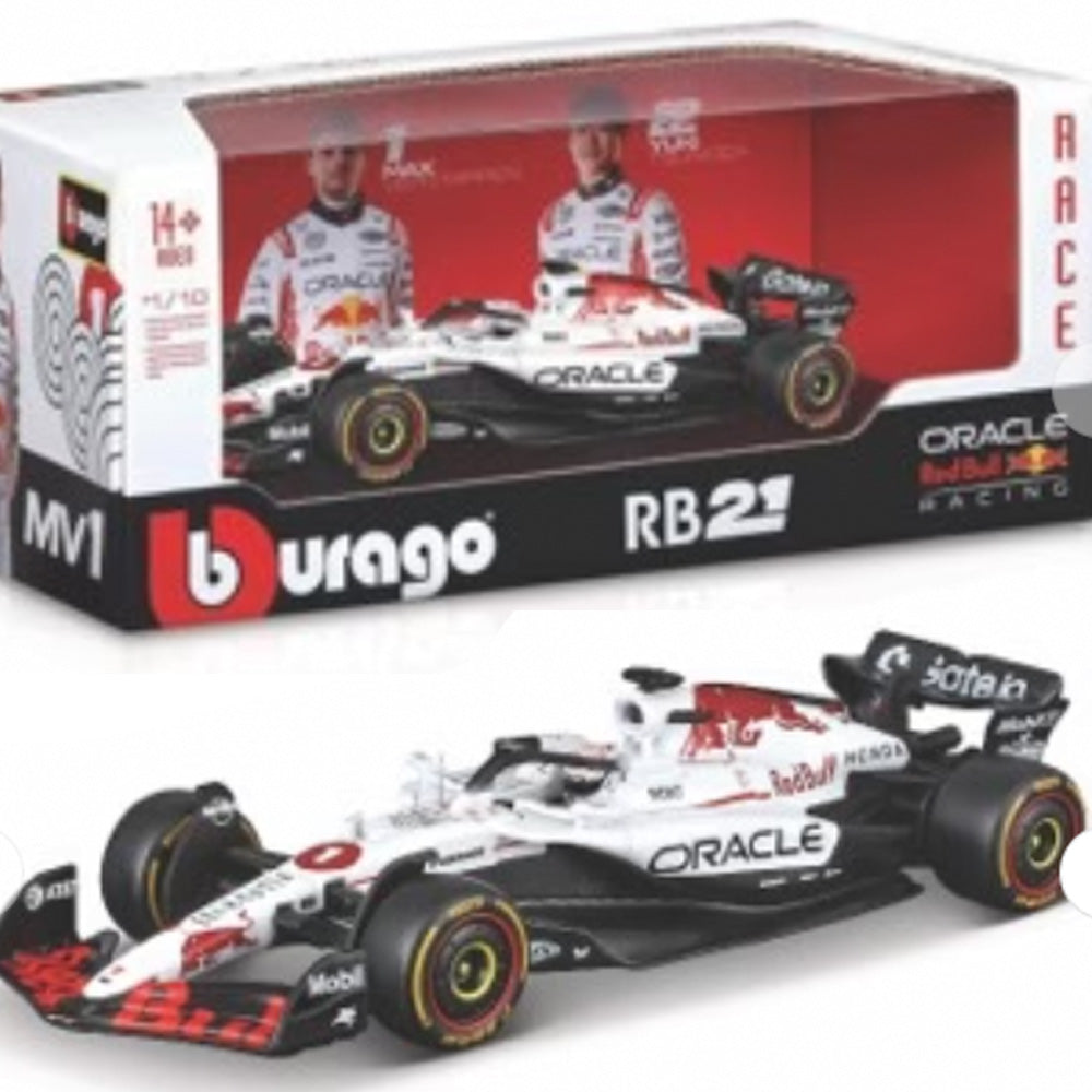 Bburago F1 Red Bull Racing RB21 2025 Verstappen w/Helmet Japan 1:18 B18-18005V