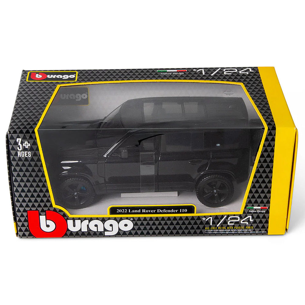 Bburago 2021 Land Rover Defender Black 1:24 Diecast Car B18-21101B