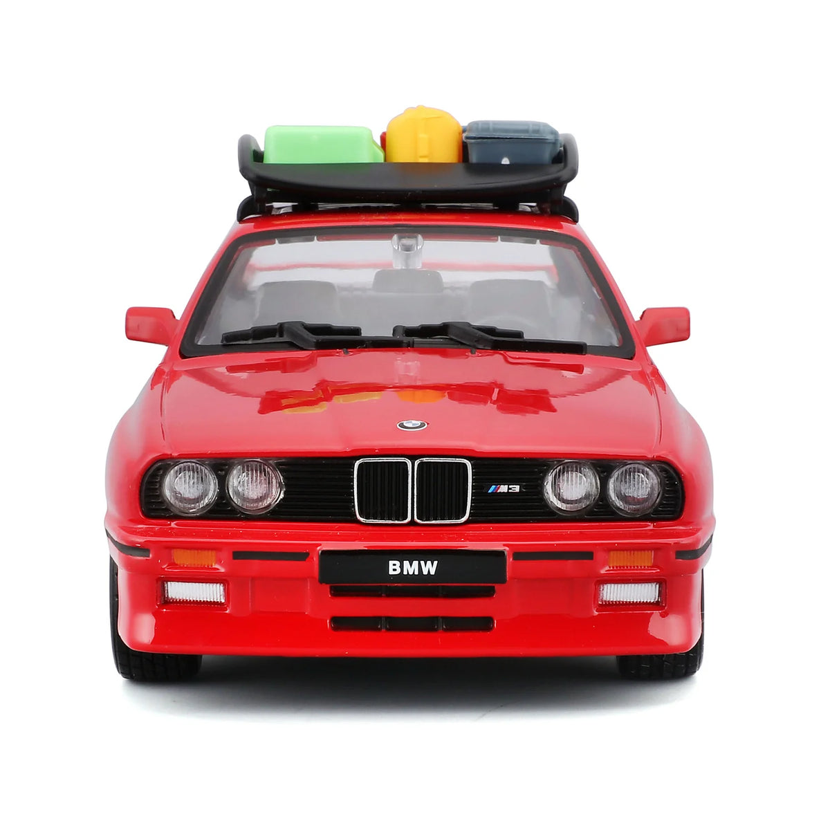 Bburago BMW 3 Series M3 with Roof Rack Red 1:24 Diecast Model - image 3