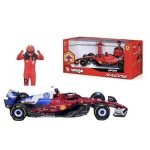 Bburago F1 Ferrari SF-25 2025 w/Lewis Hamilton Figure Miami GP 1:24 B18-26827H
