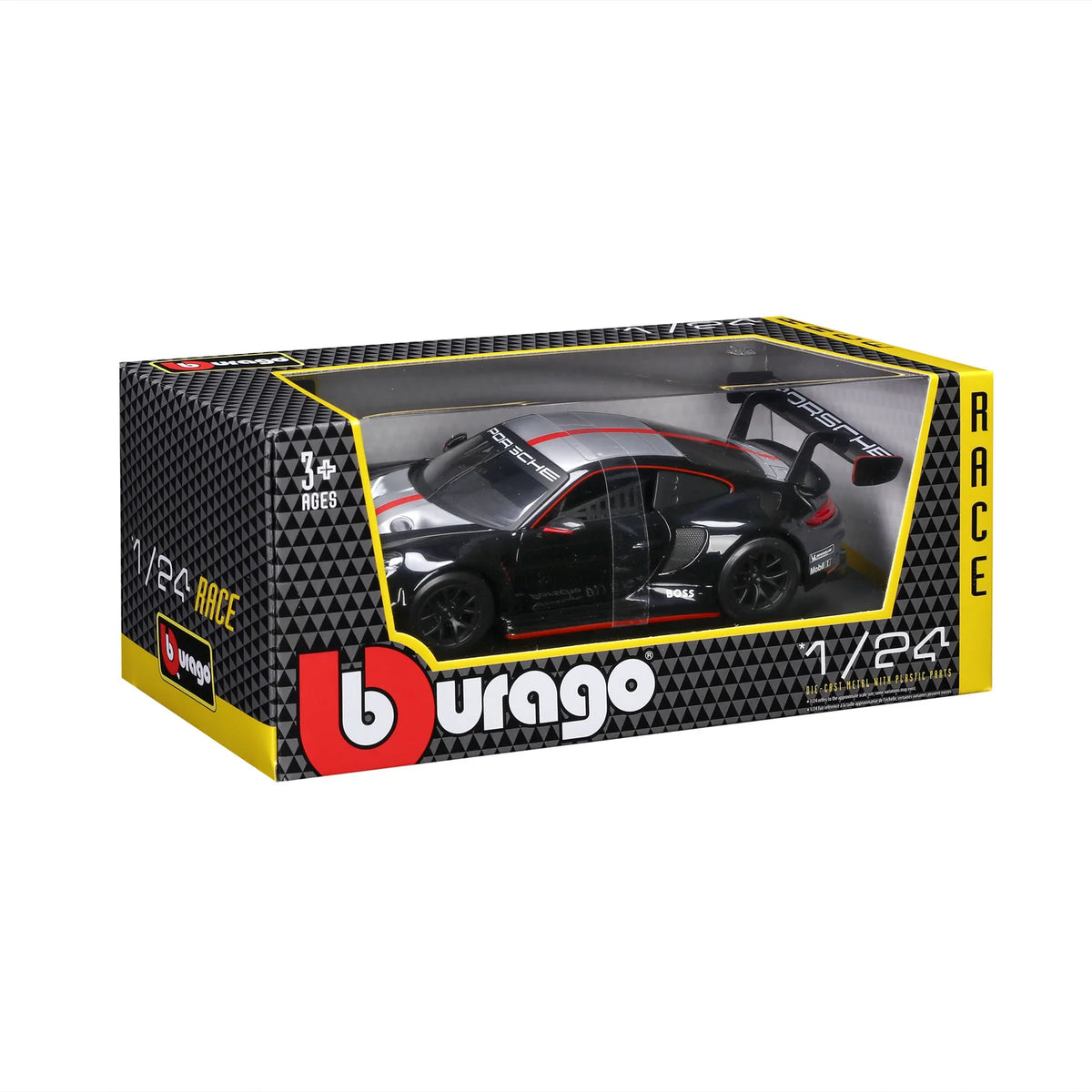 Bburago Porsche 911 GT3R 1:24 Diecast Model - image 8