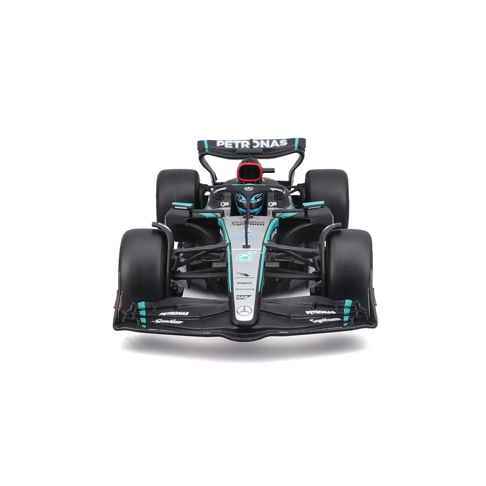 Bburago F1 Mercedes AMG W15 2024 with Helmet Russell 1:24 Diecast